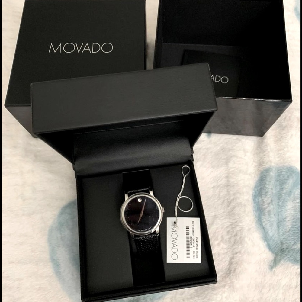 Movado Black Classic Museum Watch For Women